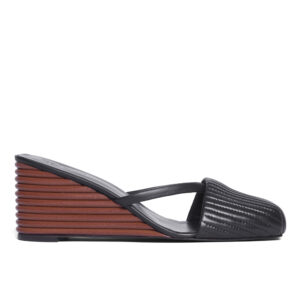 Sandal Settee Wedge Preto