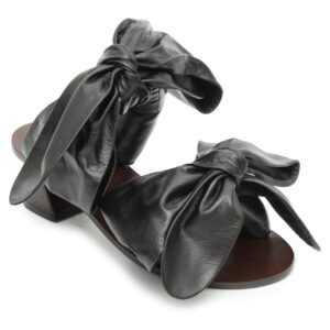 Sandal Bow Midi Preto
