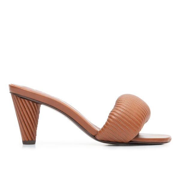 Sandal Settee Cushion Heels Conhaque - Imagem 2