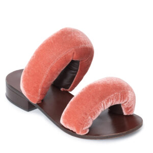 Sandal Pillow Veludo Rosê