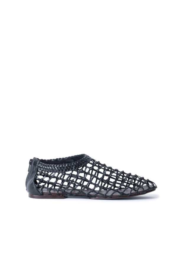 Flat Socks Tresse Preto