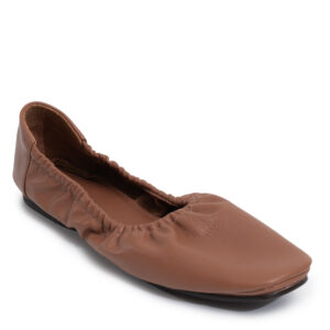 Flat Ballerina Cognac